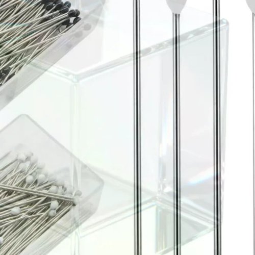 100 Peças 38mm Alfinetes de Costura com Cabeça de Plástico Multicolor, Alfinetes Retos para Acolchoamento, Artesanato DIY, Tecido