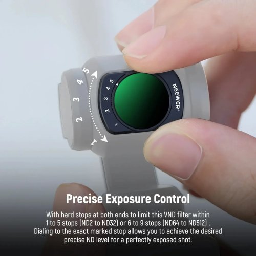 Набор ND-фильтров для DJI Osmo Pocket 3 — переменный ND2-ND32 и ND64-ND512