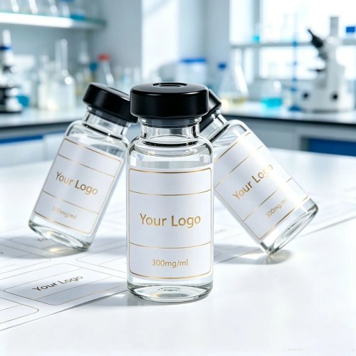 Körperformende Peptid-Vials 3ml 10ml mit wasserfesten Aufklebern und passenden Papierschachteln