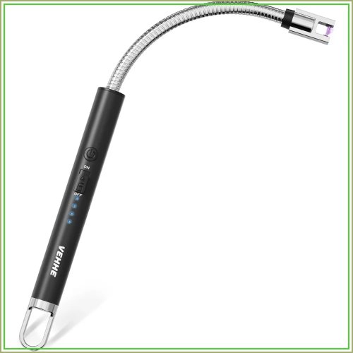 Ładowarka elektryczna zapalniczka łukowa z wyświetlaczem LED, elastyczna szyjka USB C - do świec, kuchenek gazowych, biwakowania