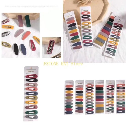 10 piezas de clips para cabello mate - Pasadores color macaron