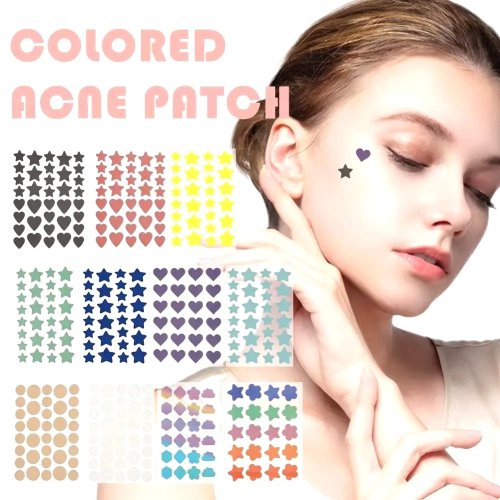 20–36 ชิ้น แผ่นแปะสิว รูปดาวและหัวใจ สีสันสดใส น่ารัก ปิดรอยสิวแบบไม่เด่น