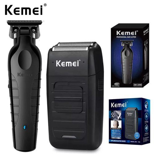 Kemei Tông Đơ Cắt Tóc Chuyên Nghiệp Sạc USB Máy Cạo Râu Nam Bộ KM-2299 KM-1102