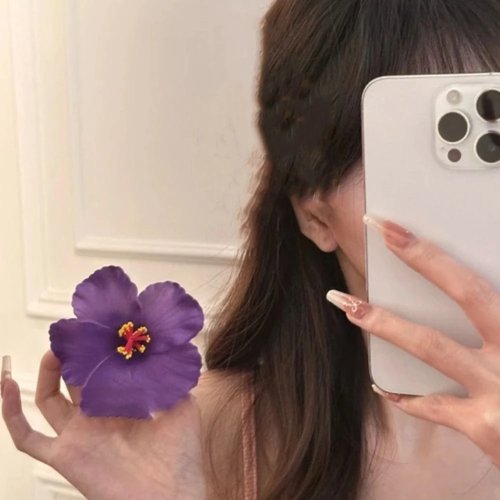 蝶とランのクリスタルヘアクリップ（韓国風）- ビーチやバケーション向けダックビルクリップ