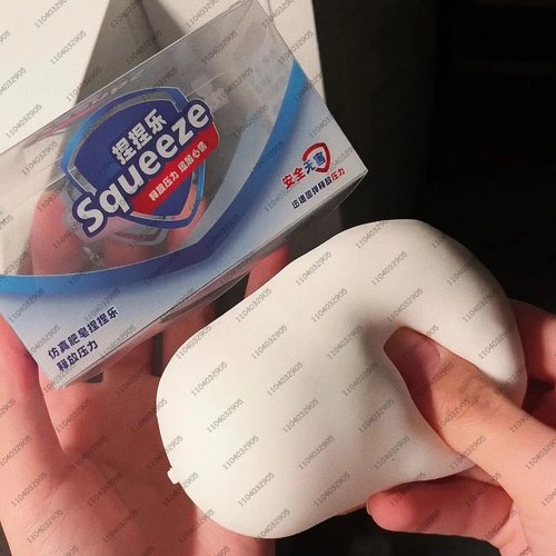 Bóng xà phòng squishy giảm căng thẳng — đồ chơi bóp fidget crunchy, có nhân, hiệu ứng ASMR cho trẻ em và người lớn