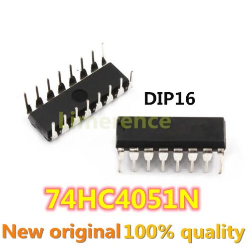 10 piezas 74HC4051N DIP-16 Chips IC SN74HC4051N DIP16 BGA