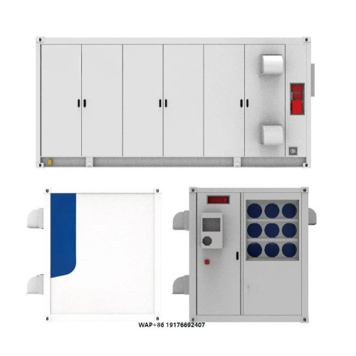 Sistema di accumulo energetico in container 5 MWh — batterie al litio 1 MW/2 MW alta tensione per impianti fotovoltaici