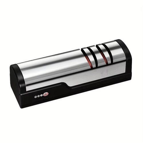 USB-rechargeable portable electric knife sharpener with adjustable angle