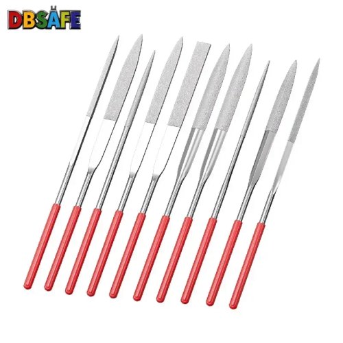 Set 10 lime a ago diamantate 3x140 mm – Lime mini di precisione per incisione su pietra, vetro e metallo