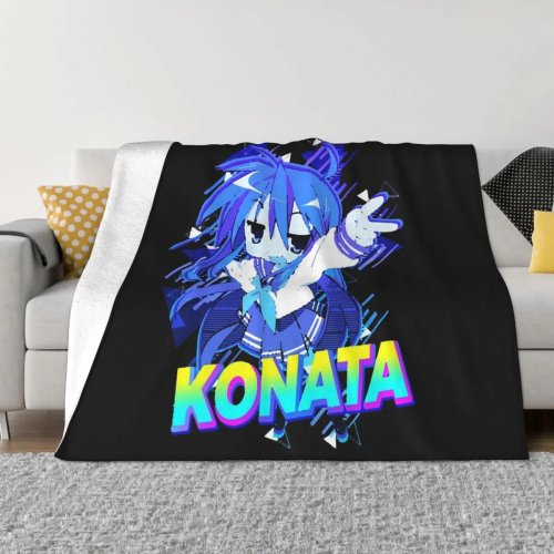 Manta de franela Lucky Star (anime) — suave y cálida para cama, sofá, salón, picnic y viaje