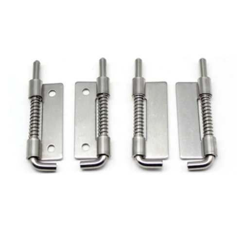 Fecho de porta de garagem em aço inoxidável com parafusos de mola - Fecho de segurança para armário e dobradiças
