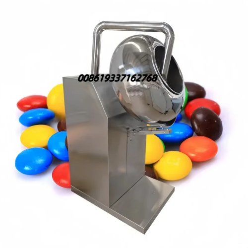 Máquina para recubrir con azúcar cacahuates y almendras — máquina panning y mezcladora