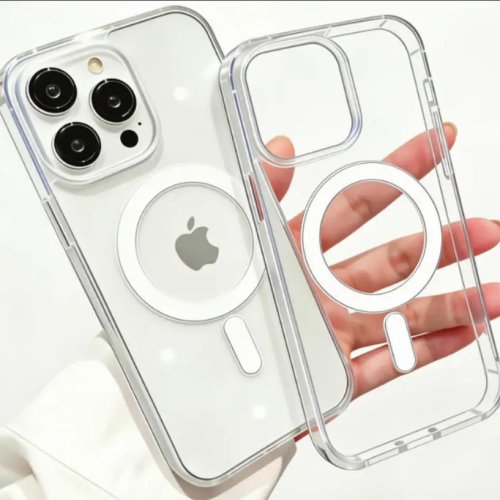 Coque Transparente Magnétique MagSafe Charge Sans Fil pour iPhone 11 12 13 14 15 16 17 Air Pro Max Plus Mini Anti-Choc PC