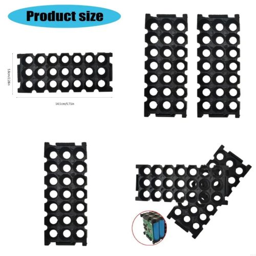Hộp Đựng Pin 18650 193A Hiệu Quả, Khay Chứa Pin 3x7, Chống Cháy, Di Động, Hộp Pin Hình Trụ