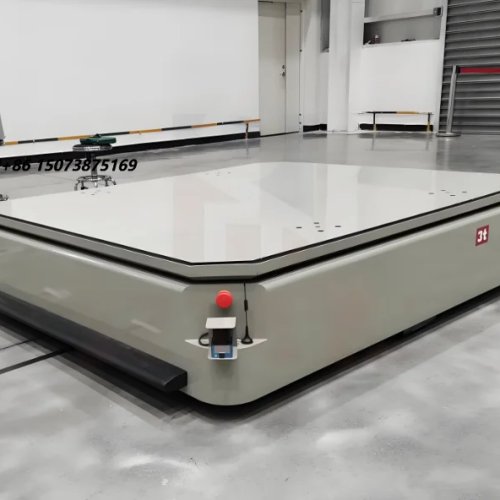 Robot AGV Piggyback para Tarimas - Vehículo Autoguiado con Capacidad de Carga Máxima de 20 Toneladas para Manejo de Materiales