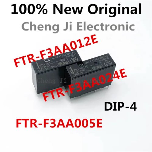 Set 10 relè di potenza FTR-F3AA005E / FTR-F3AA012E / FTR-F3AA024E, DIP-4 SPST-NO, nuovi originali