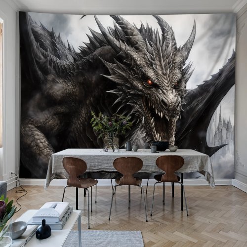 1 Stuk Drakenpatroon Wandtapijt, Grote Wandhanger, Achtergrond voor Livestreaming, Festivalcadeau, Geschikt voor Woonkamer