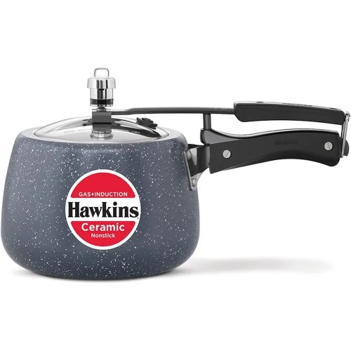 3L Nonstick Induction Pot with Lid – Granite-Effect Blue Cookware