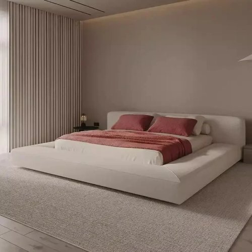 Estrutura de cama King 180x200 cm moderna de luxo com cabeceira