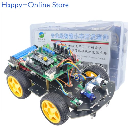 STM32 Slimme Auto STM32F103C8T6 Lijnvolger Obstakelvermijding Bluetooth Vierwielaandrijving Robot