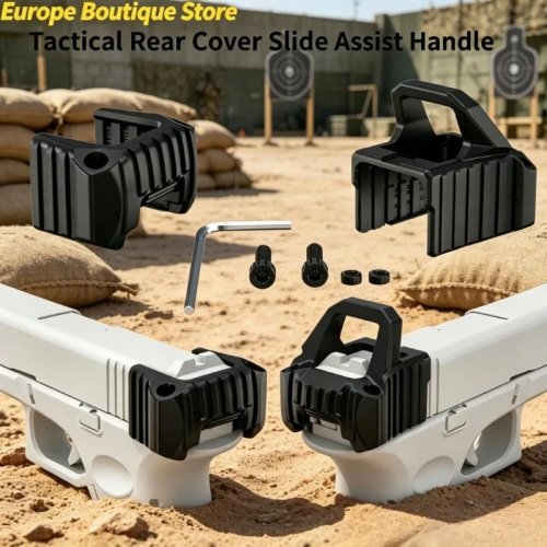 Тактична задня кришка з рукояткою для відтягування затвора для Glock G17 G19 G20 G21 G22 G34 G39 — Аксесуар для airsoft/страйкболу