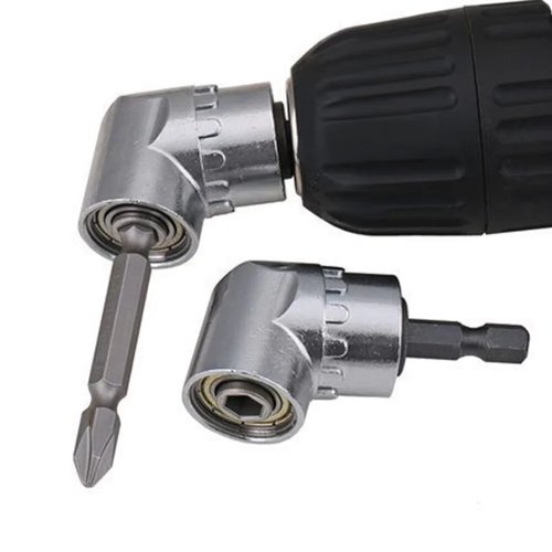 Adaptador de Taladro de Esquina de 105°, Unión de Destornillador, Alargador de Zócalo