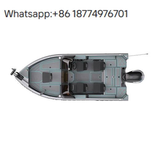 Yacht/Imbarcazione di lusso in alluminio 5,5 m con motore fuoribordo per pesca e svago