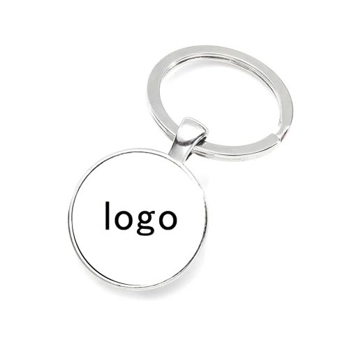 Personalized Logo Keychain - Custom Company Logo or Photo (Black & White / Color)