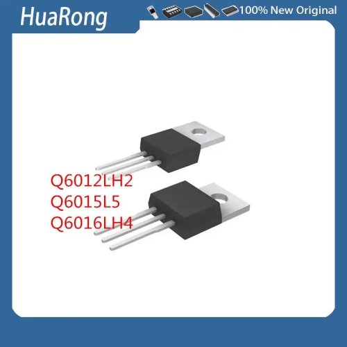 Conjunto de 10 transístores Q6012LH2/Q6015L5/Q6016LH4 em encapsulamento TO-220 (sortidos)