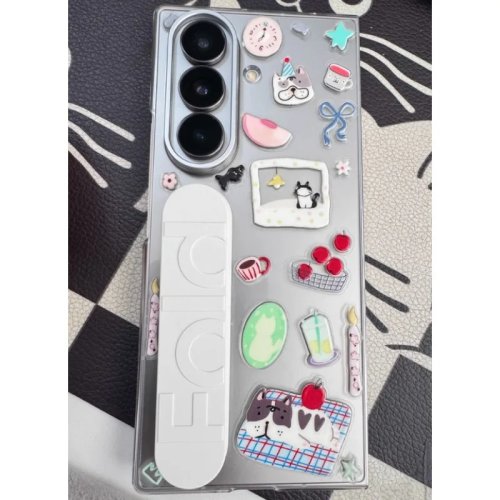 Stickers jelly estilo coreano INS para decorar funda de celular – adhesivos 3D personalizados (serie reloj)