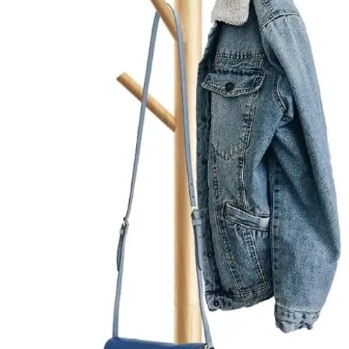 Perchero de madera en forma de árbol, de pie con 8 ganchos, altura ajustable en 3 posiciones para niños y adultos, ideal para recibidor, dormitorio u oficina