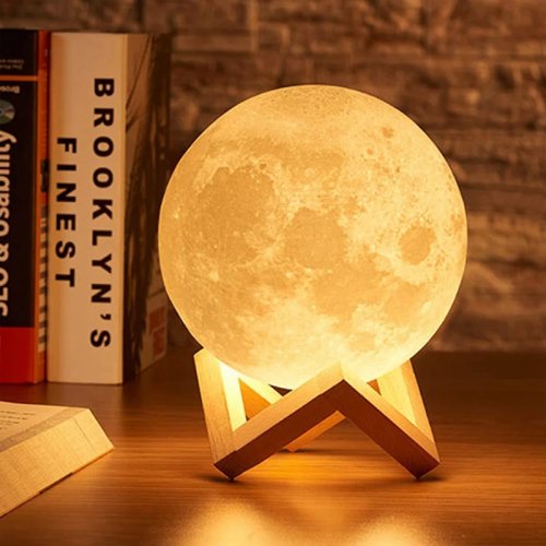 Đèn LED Hình Mặt Trăng, Đèn Đọc Sách, Ánh Sáng Thiên Hà, Trang Trí Phòng Ngủ, Quà Sinh Nhật Cho Bé