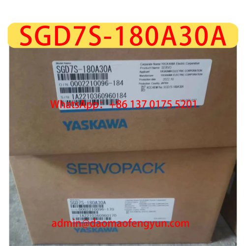 محرك سيرفو SGD7S-180A30A جديد أصلي، شحن سريع