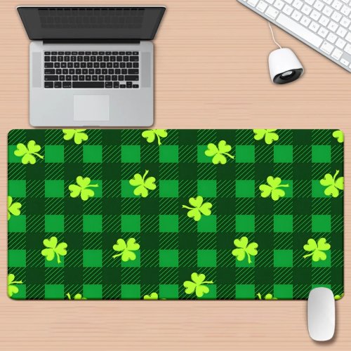 Tấm Lót Bàn In HD Clover Checker, Bàn Di Chuột Nghệ Thuật Sắt XXL, Thảm Bàn Phím Gaming Đa Năng, Thảm Bàn Làm Việc Cho PC Gamer và Văn Phòng