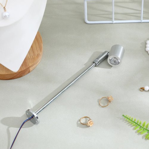 LED vitrinespot klein, verstelbare kop – displayverlichting voor sieraden, winkel, café en woning