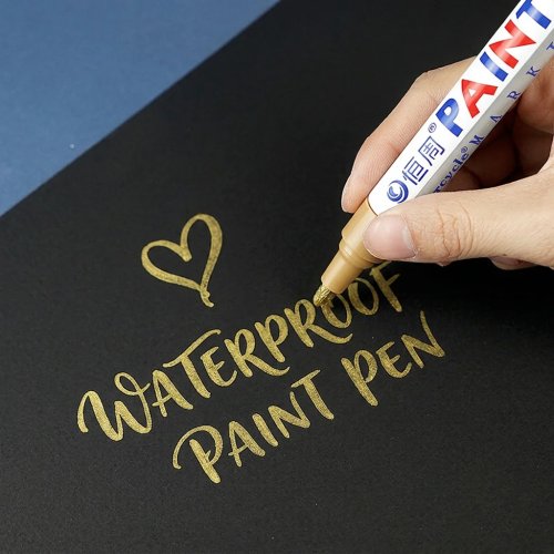 Stylo Peinture Multi-Surface - Marqueur Graffiti Coloré, Séchage Rapide, pour Réparation de Sac, Artisanat, Signature