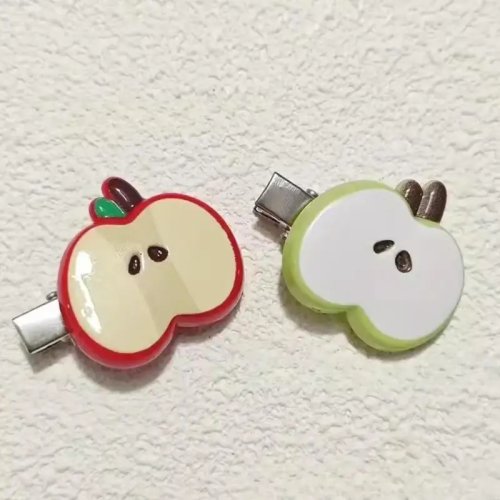 Lot de 2 Pinces à Cheveux Fruit: Barrettes Sécuritaires pour Enfants, Couleurs Bonbon, Pince Latérale pour Femme et Fille – Quotidien et Occasions Spéciales