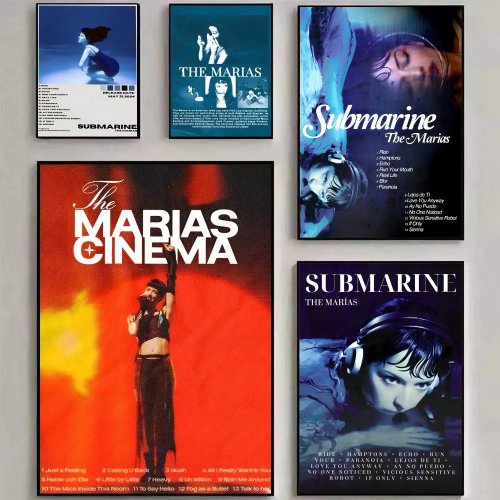 Novo Póster de Cinema The M-Marias - Decoração de Parede HD, Autocolante, Impermeável para Sala de Estar, Quarto, Bar