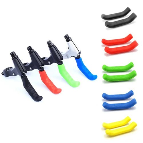 1 Coppia di Coprimanopole del Freni per Bicicletta in Silicone - Impugnature Antiscivolo, Accessori da Ciclismo