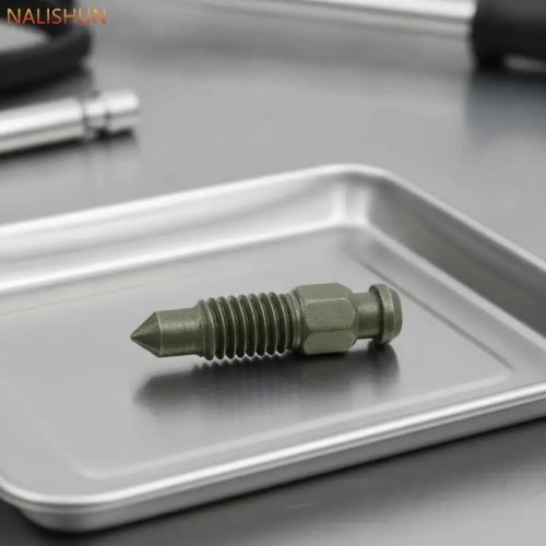 1 Set Vite di Sfogo della Pinza Freno Moto con Tappo Antipolvere Anticorrosione per Moped Scooter Dirt Bike
