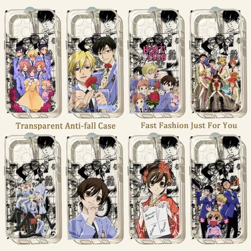 Ouran High School Host Club hoesje voor Samsung Galaxy (compatibel met S20–S26, FE, Note10/20, Plus, Ultra, Lite, 5G)