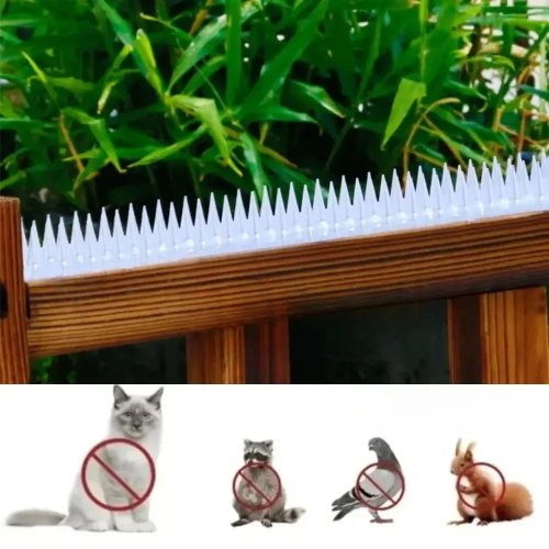 1 Pieza Pinchos Plásticos Antipájaros 12cm - Repelente de Palomas para Cerca de Jardín, Pared, Exterior