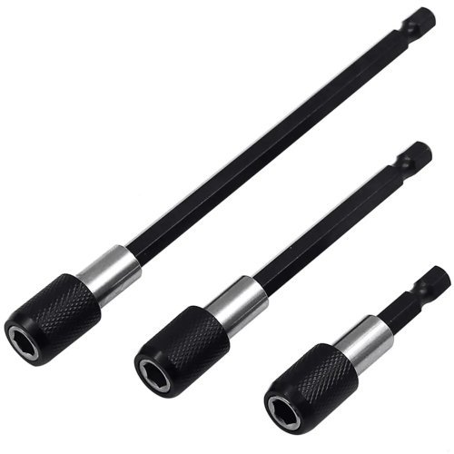 3 Pièces Tige d'Extension Hexagonale à Dégagement Rapide Auto-verrouillante pour Perceuse Électrique et Tournevis