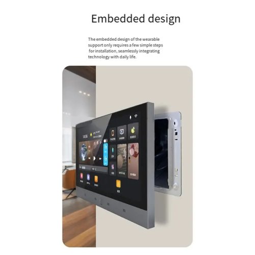 Sistem Musik Tuya Smart Home — Panel Kontrol Sentuh 7 inci Android 11 dengan Amplifier Terpasang di Dinding, Mini Sistem Audio Home Theater