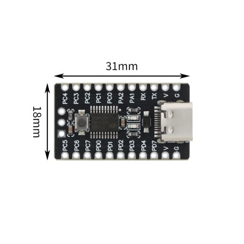CH32V003 Entwicklungsboard - RISC-V Minimum System Board Core Board CH32V003F4P6 Mikrocontroller Modul