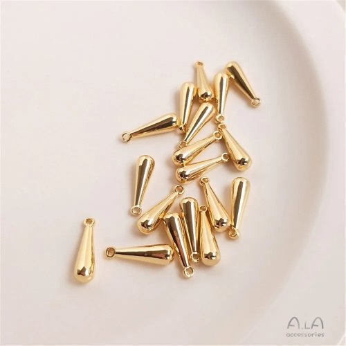 Móc khuyên tai dài hình giọt nước mạ vàng 14K và phụ kiện treo tự làm