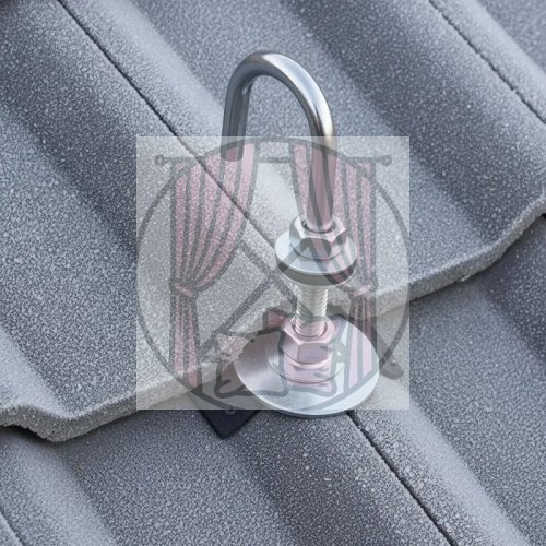 Baut kait L stainless steel 304 M5 M6 dengan mur & cincin pelat untuk gantungan dan konstruksi