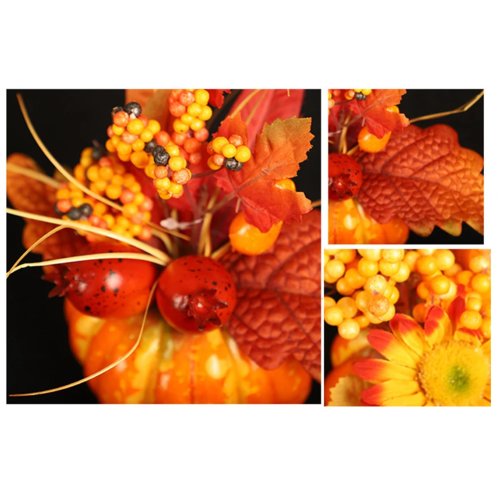 Pumpkin Table Decor for Autumn - Handmade, Wither-Resistant, Lightweight, Non-Fading