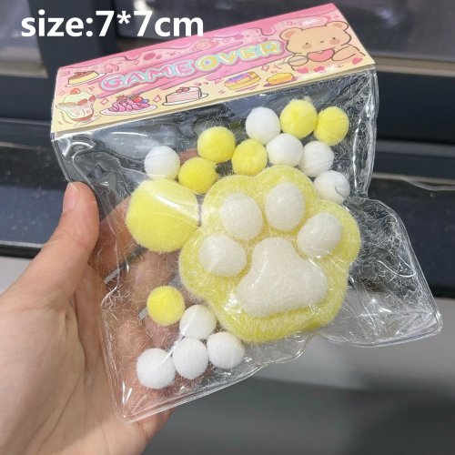 Squishy Taba Zampa di Gatto — Morbido, Ritorno Lento, Giocattolo Sensoriale Antistress per Bambini e Adulti, Decorazione Scrivania, Bomboniera