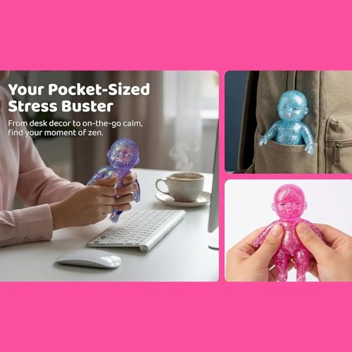 Sugar Baby マルトース スクイーズ - 低反発ストレスボール、癒しのフィジェット＆デスクインテリア